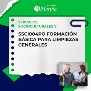 SSCI004PO FORMACIÓN BÁSICA PARA LIMPIEZAS GENERALES